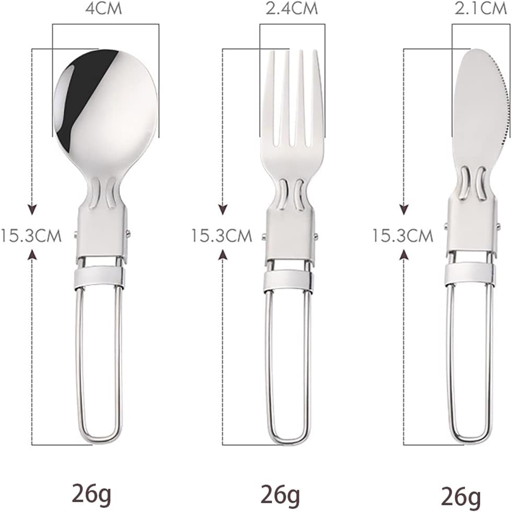 Camping Cooking Knife Set - Camping Flatware Sets Stainless Steel Kitchen