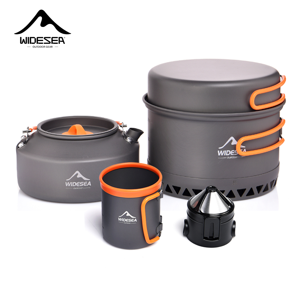 Camping Cooking Set Compact - Camping Tableware Outdoor Cookware Set Pots