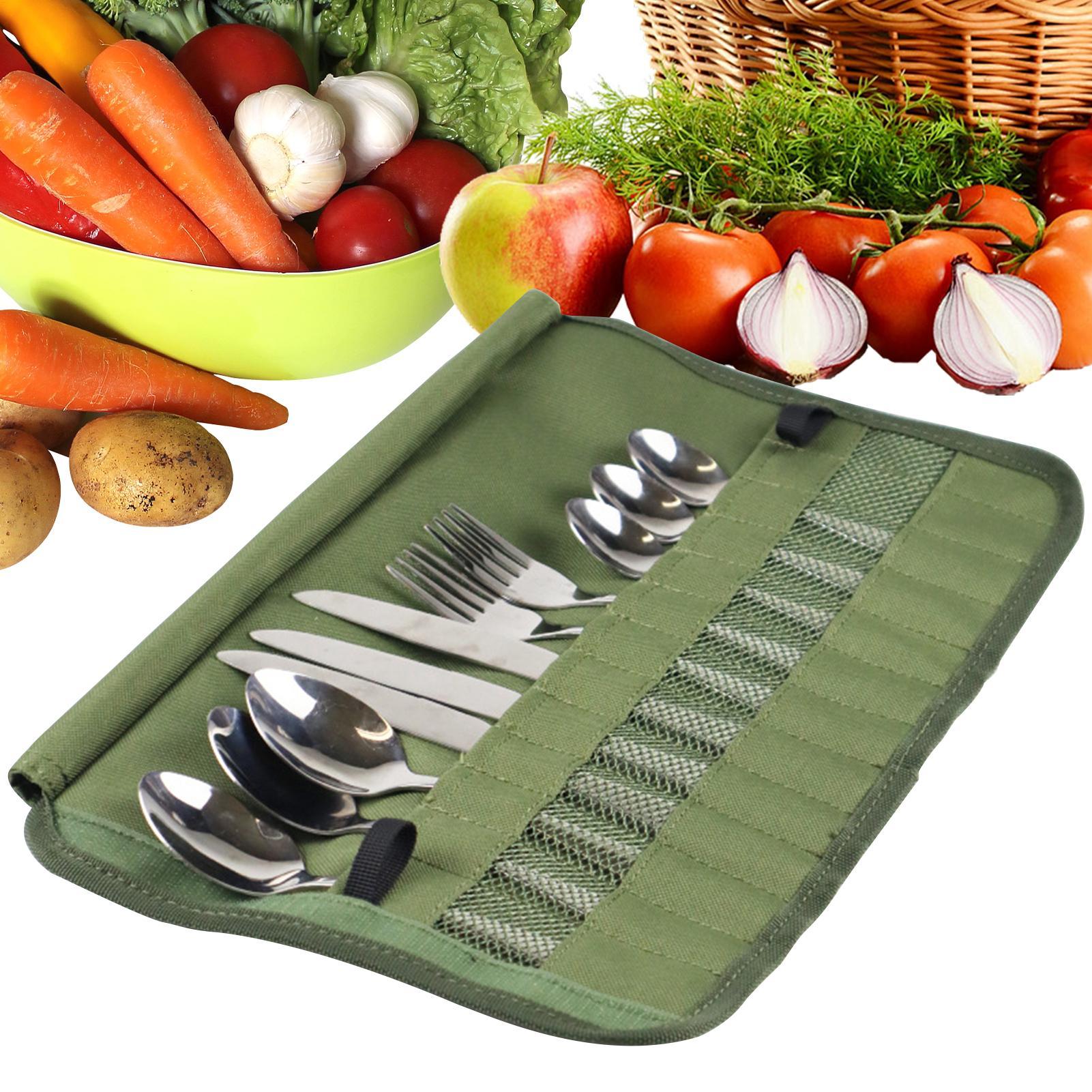 Camping Cooking Bundle - Camping Tableware Roll Bag Kitchen Cooking