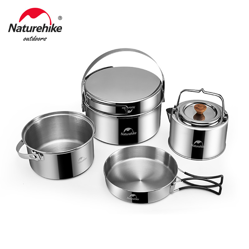 Camping Cooking Bundle - Naturehike Camping Cookware Set Kettle Set