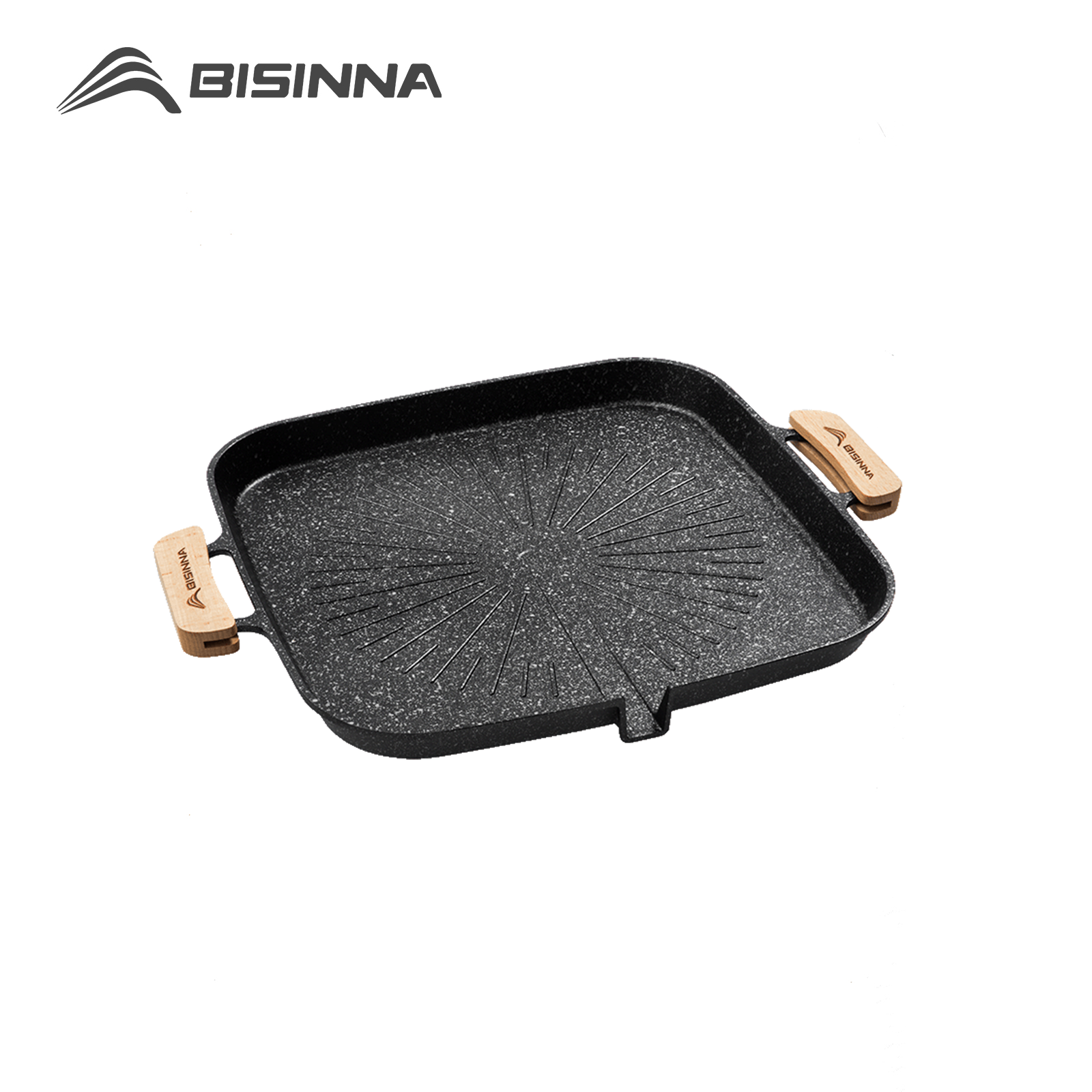 Camping Cooking Device - BISINNA Square BBQ Grill Pan Non