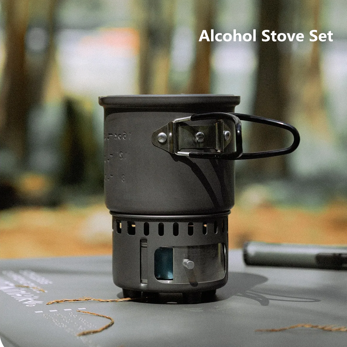 Camping Lightweight Cooking Pot - MOUNTAINHIKER New Outdoor Camping Alcohol Stove