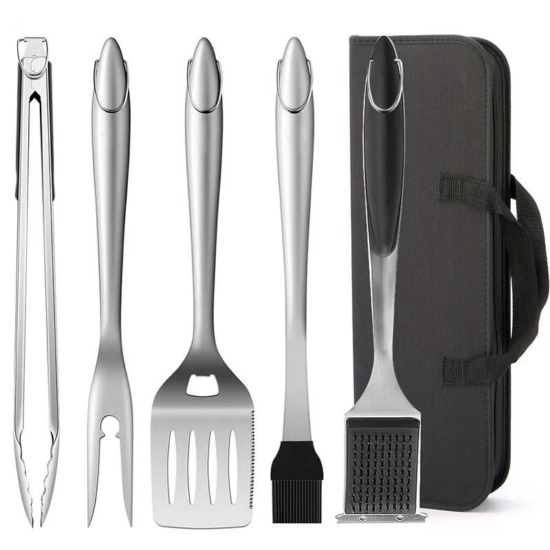 Camping Cooking Bundle - Stainless Steel Barbecue Tool Set Frying
