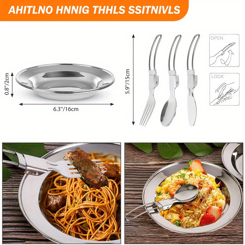 17pcs Camping Cookware Set, Po - Camping Cooking Knife Set 评论和价格
