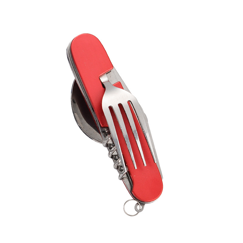 4-in-1 Portable Stainless Stee - Camping Cooking Knife Set 评论和价格