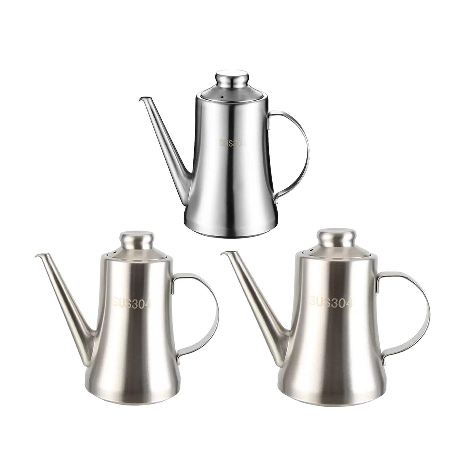 Stainless Steel Oil Pot with F - Camping Cooking Oil Container 评论和价格