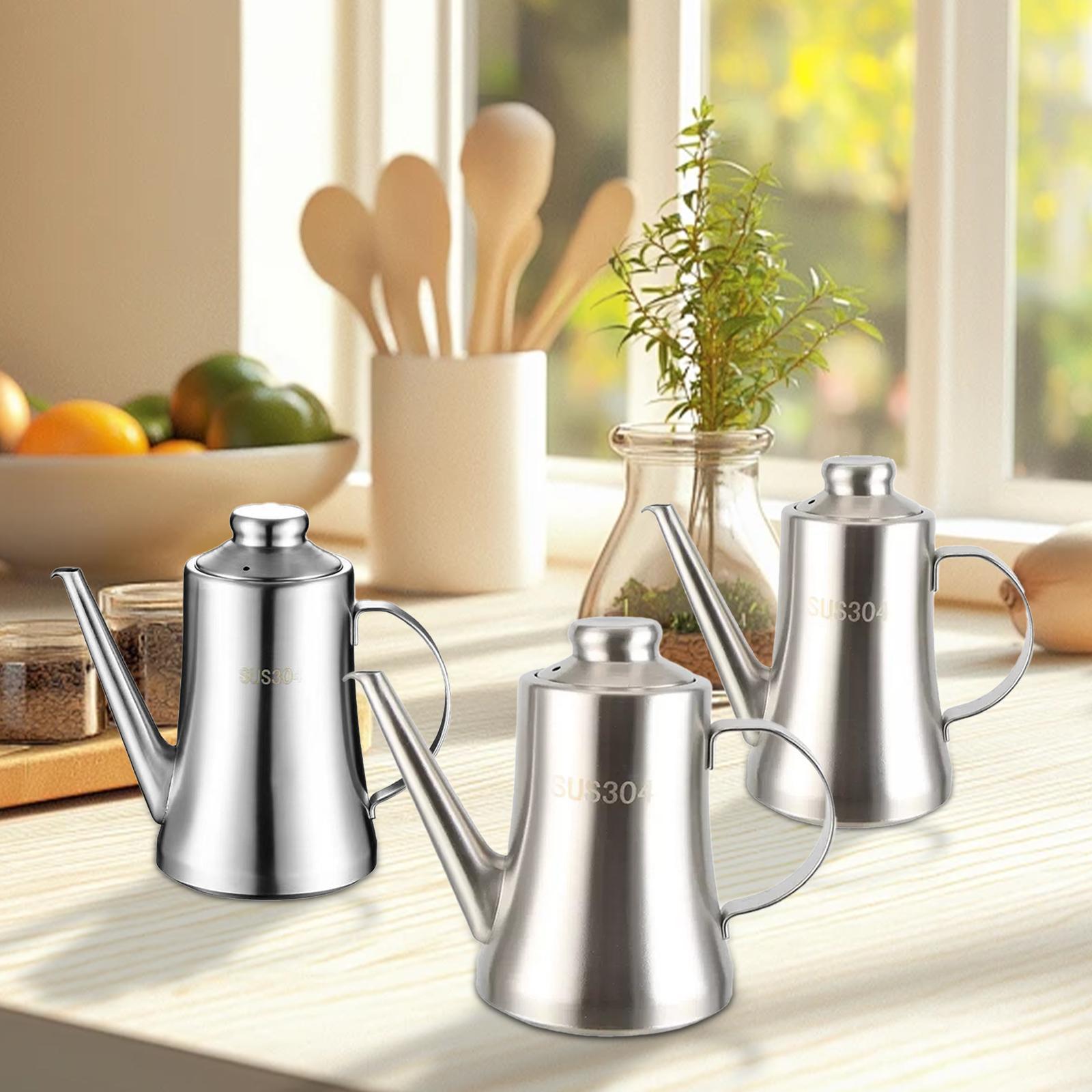 Stainless Steel Oil Pot with F - Camping Cooking Oil Container 评论和价格