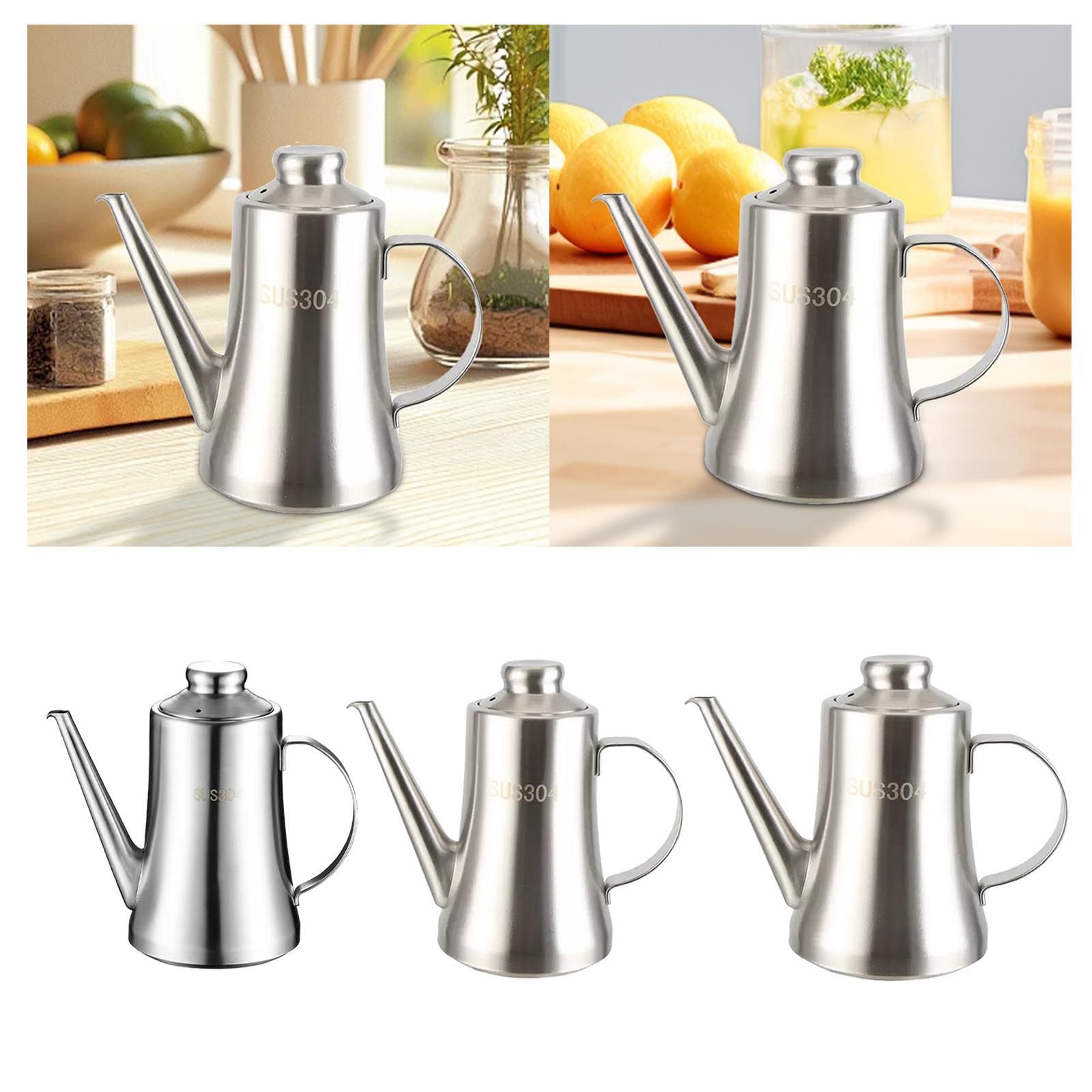 Stainless Steel Oil Pot with F - Camping Cooking Oil Container 评论和价格