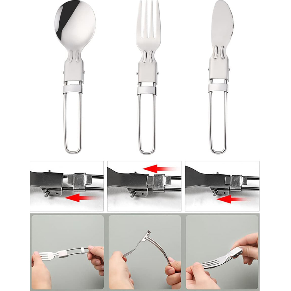Camping Flatware Sets Stainles - Camping Cooking Knife Set 评论和价格