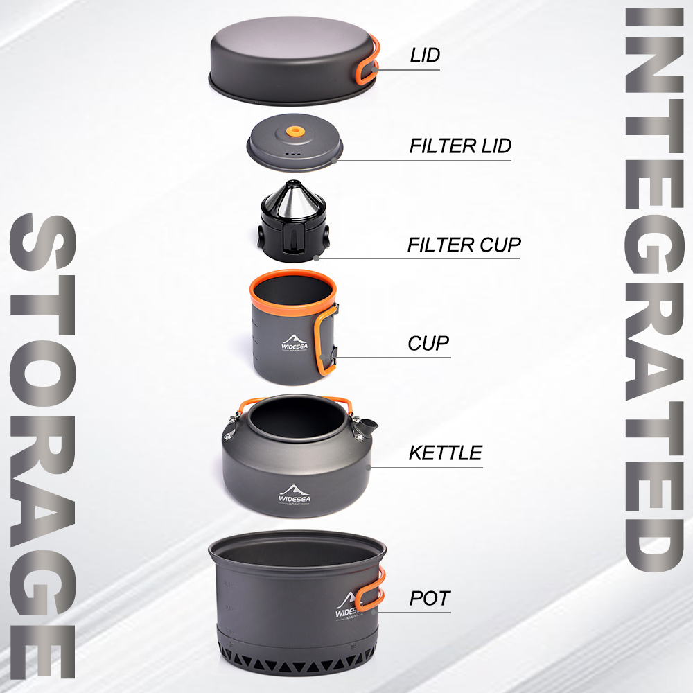 Camping Tableware Outdoor Cook - Camping Cooking Set Compact 评论和价格