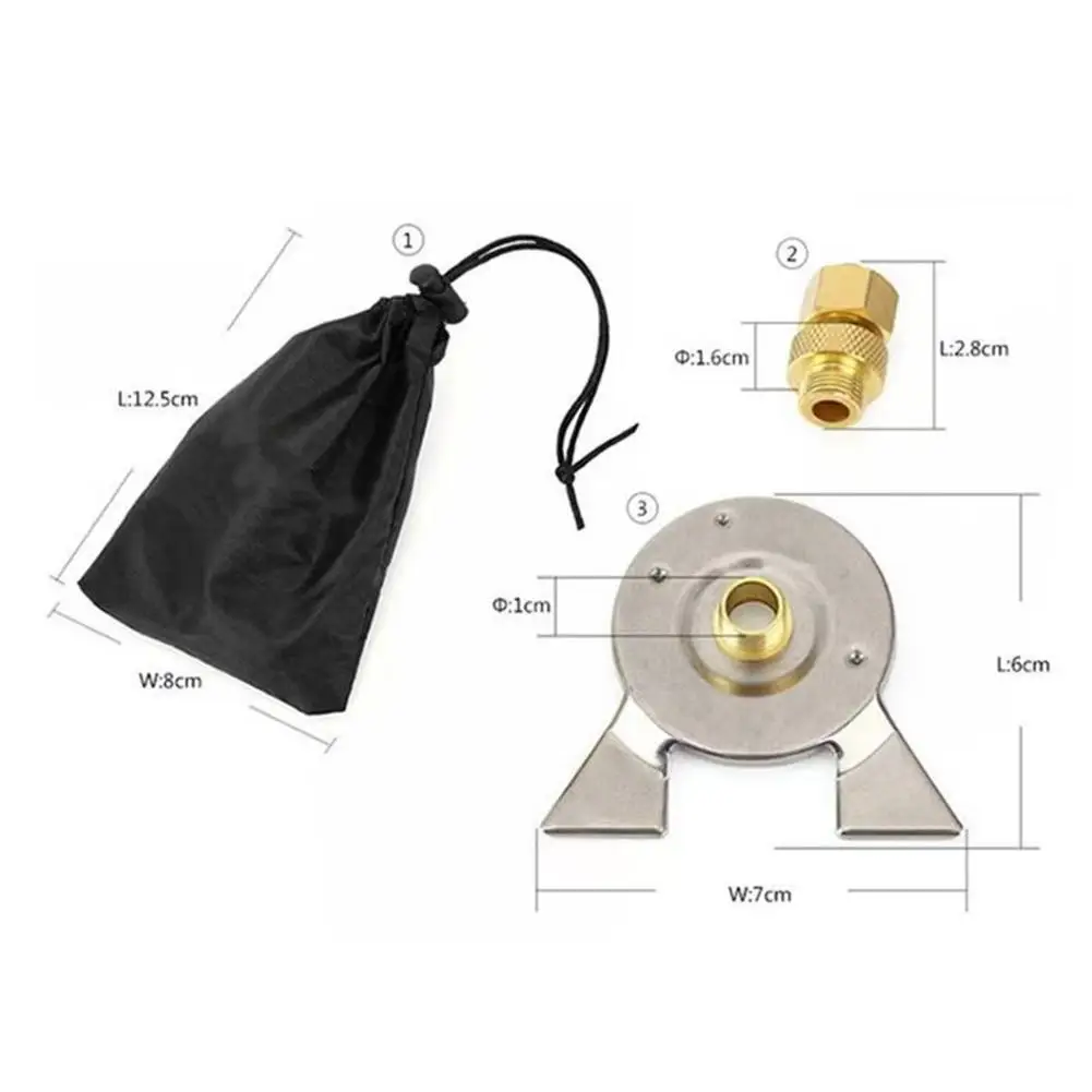 Stainless Steel Adapter For Ca - Camping Cooking Gas Canister 评论和价格