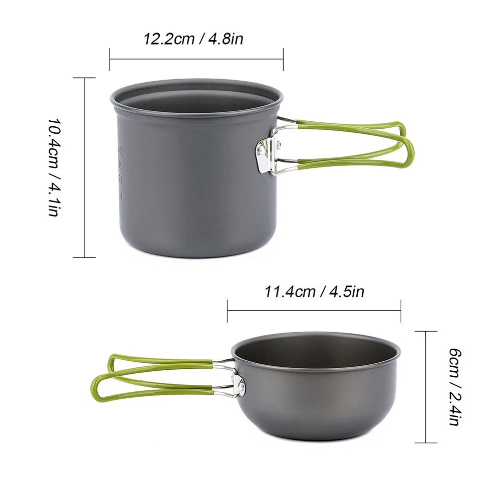 Camping Cookware Mess Kit Ultr - Camping Cooking Essentials 评论和价格