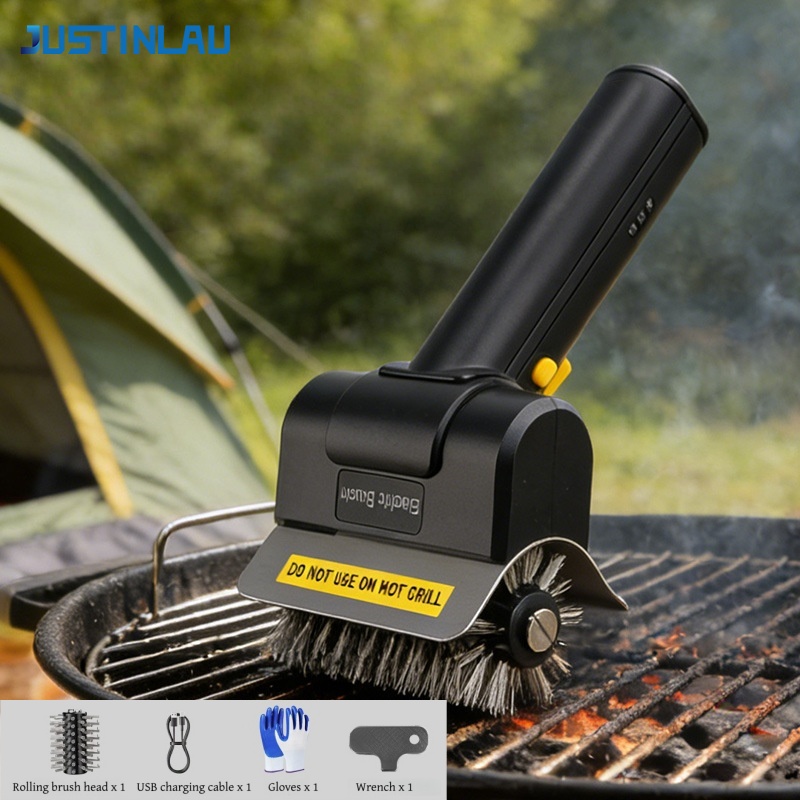 JUSTINLAU Electric Grill Brush - Camping Cooking Device 评论和价格