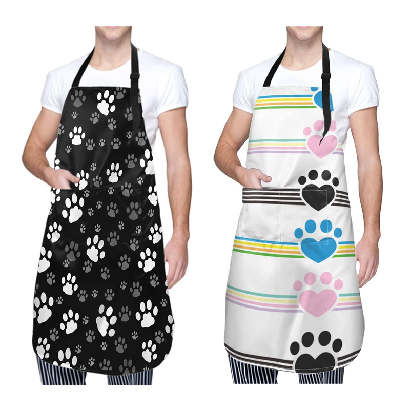 Funny Dog Paw Animal Apron wit - Camping Cooking Apron 评论和价格