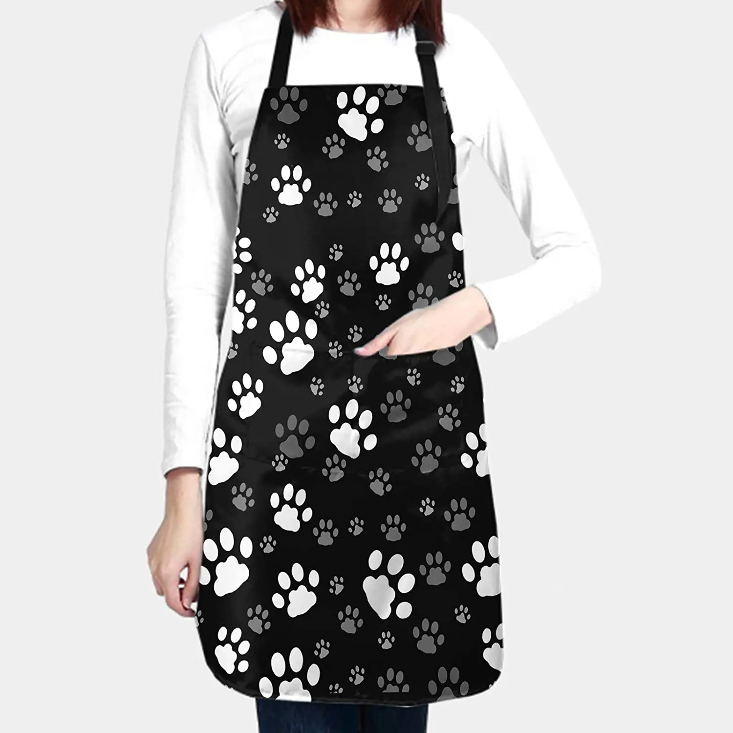 Funny Dog Paw Animal Apron wit - Camping Cooking Apron 评论和价格