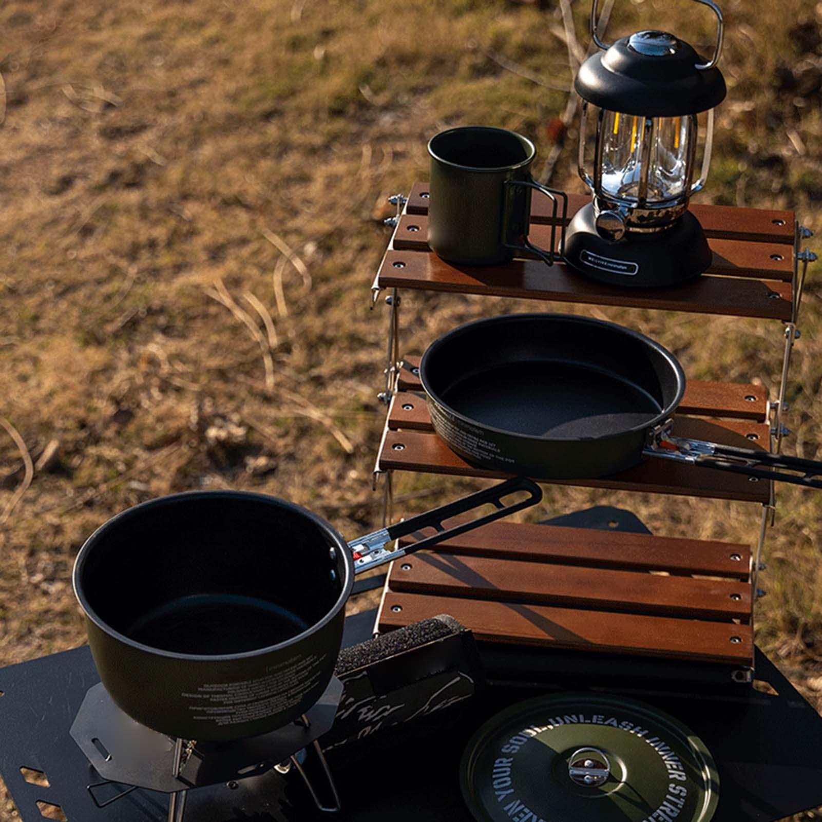 Camping Cookware Set Backpacki - Camping Cooking Set Compact 评论和价格