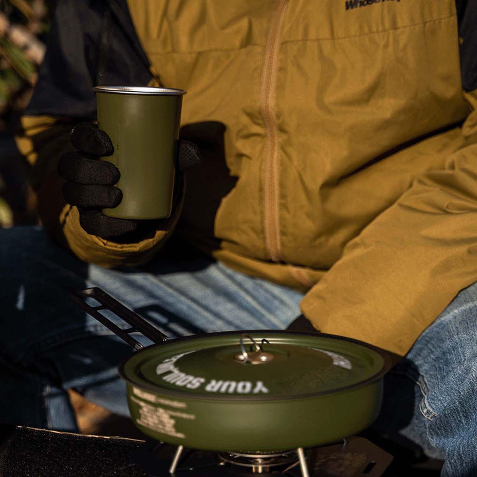 Camping Cookware Set Backpacki - Camping Cooking Set Compact 评论和价格