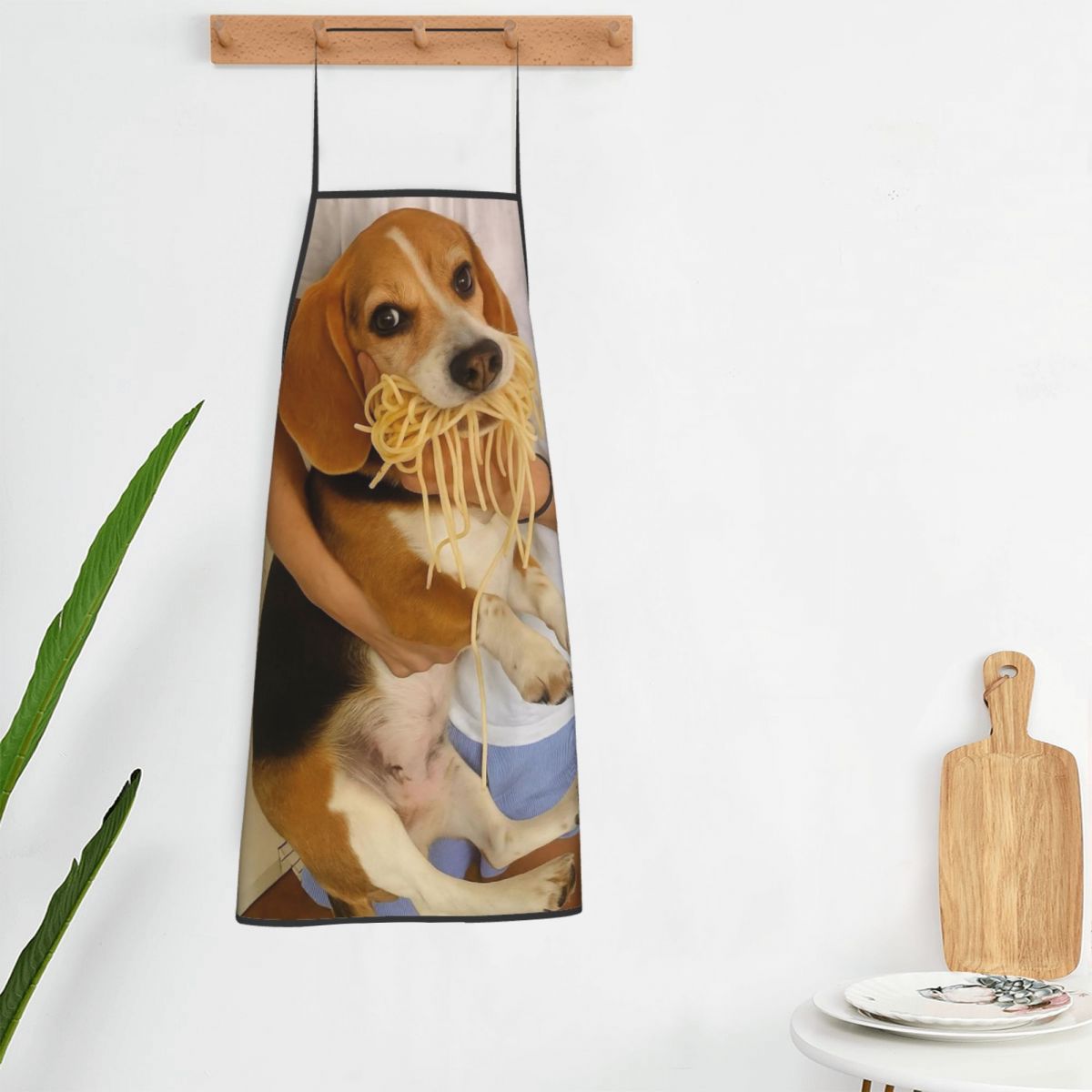 Funny Beagle Dog Design Apron  - Camping Cooking Apron 评论和价格