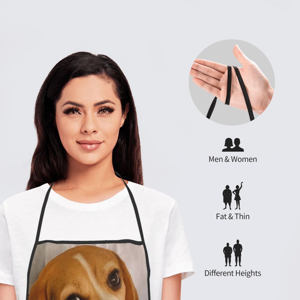 Funny Beagle Dog Design Apron  - Camping Cooking Apron 评论和价格