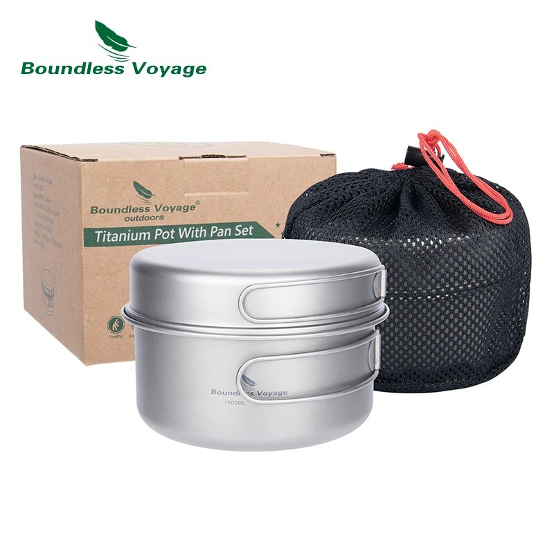 Boundless Voyage Titanium Pot  - Camping Cooking Set 2 Person 评论和价格