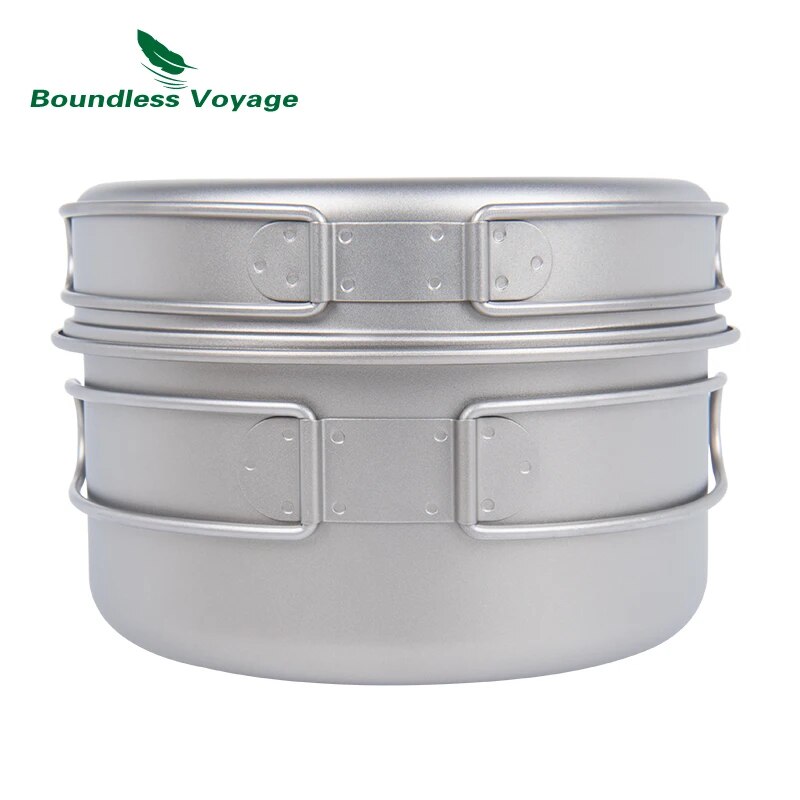 Boundless Voyage Titanium Pot  - Camping Cooking Set 2 Person 评论和价格