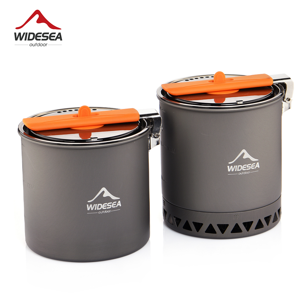 Widesea Camping Pot 1.6L Heat  - Camping Cooking Set 2 Person 评论和价格