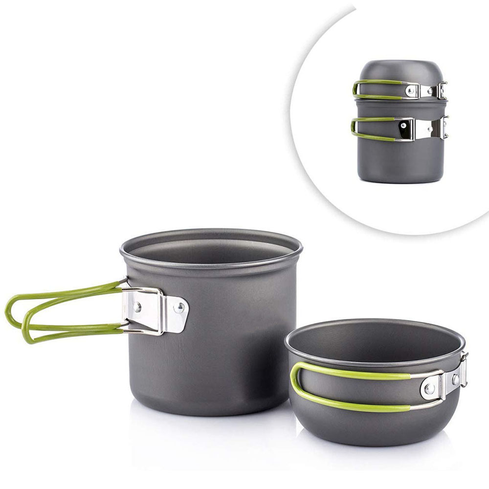 Ultralight Camping Pots Cookwa - Camping Cooking Set Compact 评论和价格
