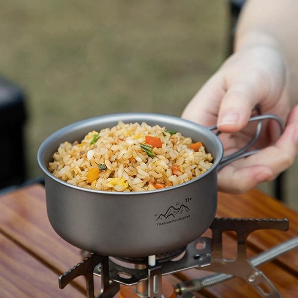 Compact Titanium Alloy Camping - Camping Cooking Set Compact 评论和价格