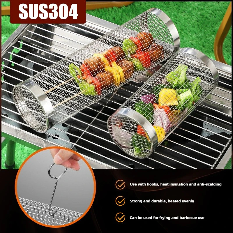 304 Stainless Steel Round Roll - Camping Cooking Device 评论和价格