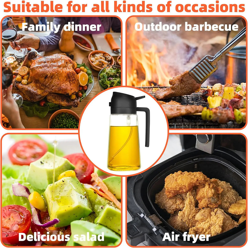 470ml Oil Spray Bottle Kitchen - Camping Cooking Oil Container 评论和价格
