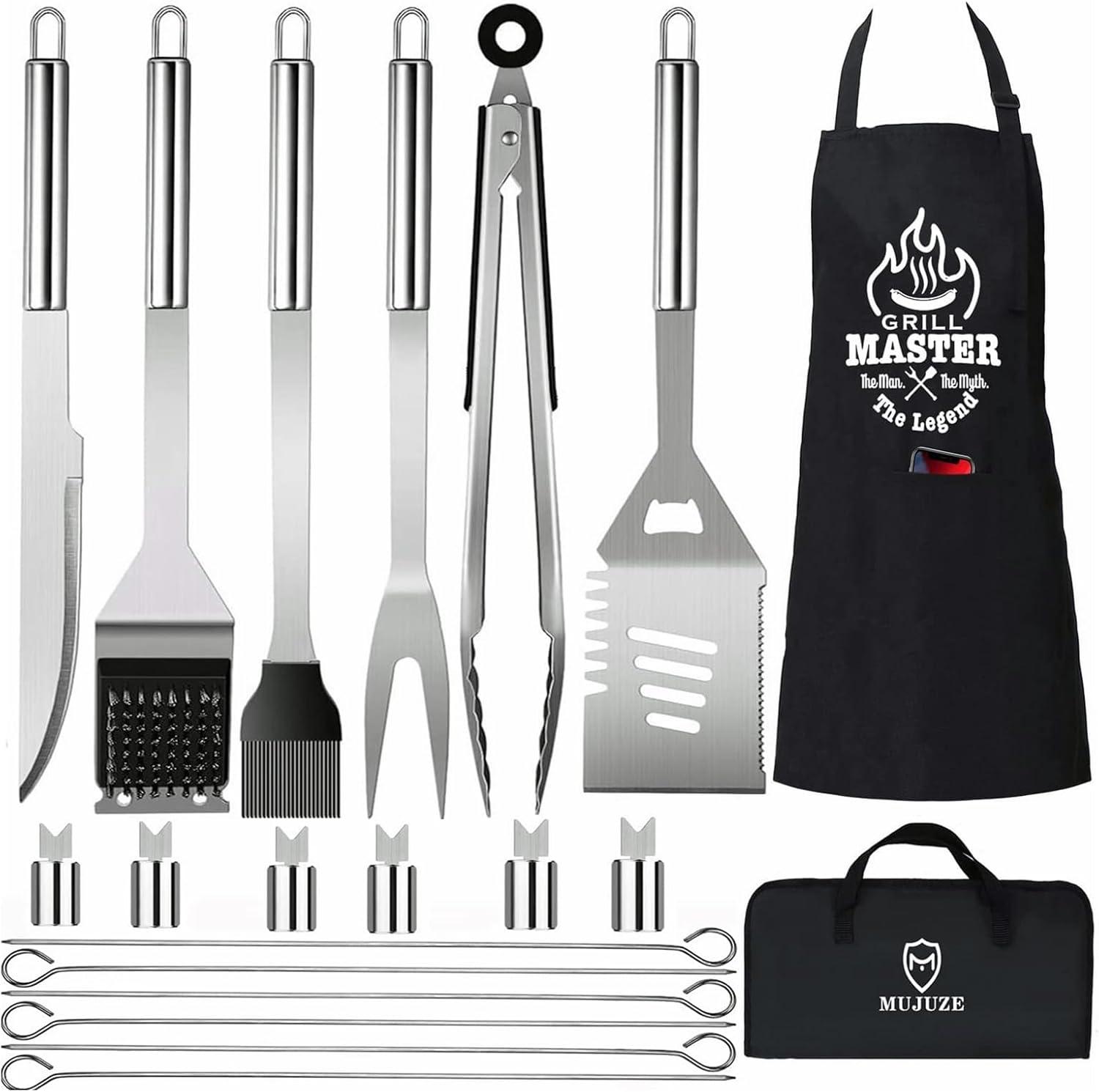 Grill Set with Apron for Men,  - Camping Cooking Device 评论和价格