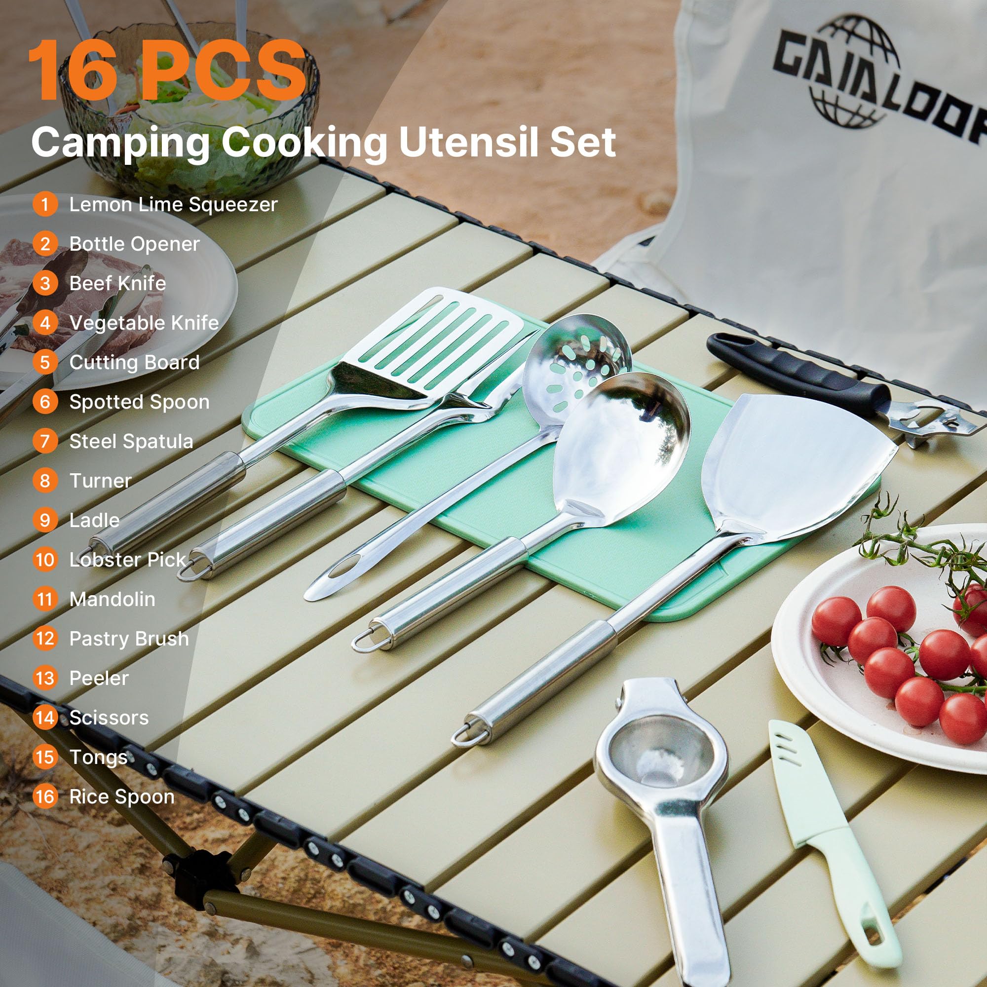 Camping Cooking Utensils Set C - Camping Cooking Essentials 评论和价格