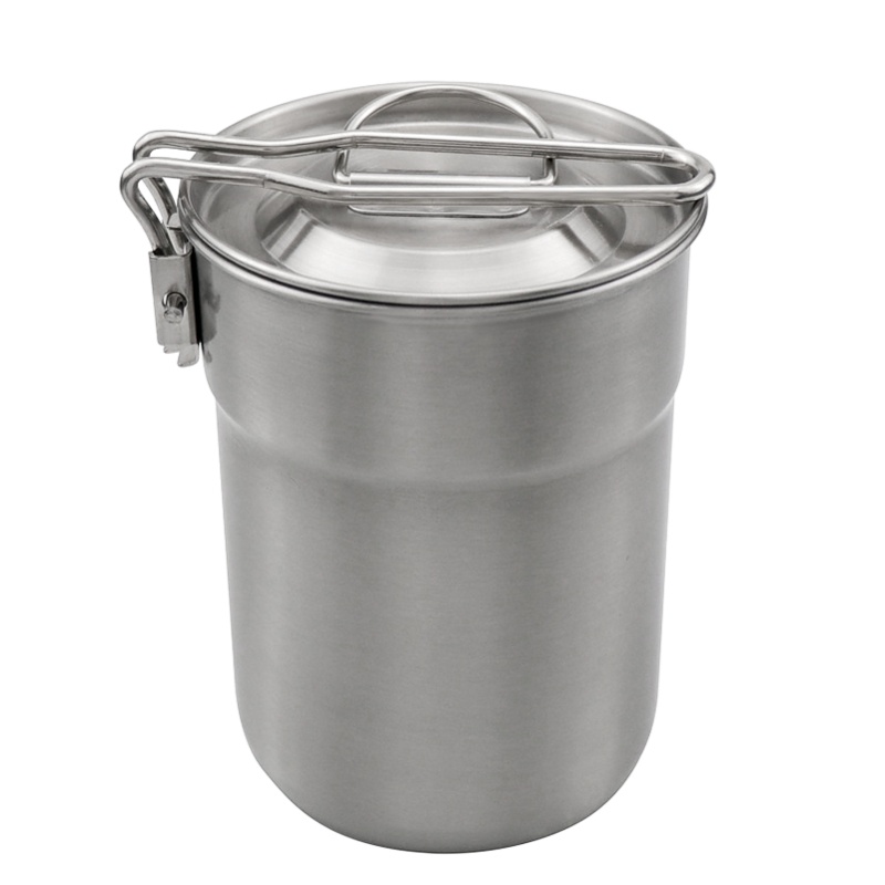 1L Coffee Cup With Folding Han - Camping Lightweight Cooking Pot 评论和价格