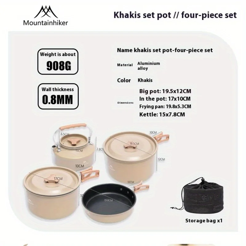 Mountainhiker new set pot kett - Camping Cooking Set 2 Person 评论和价格