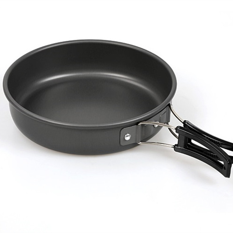 Outdoor Folding Nonstick Flat  - Camping Cooking Set 2 Person 评论和价格