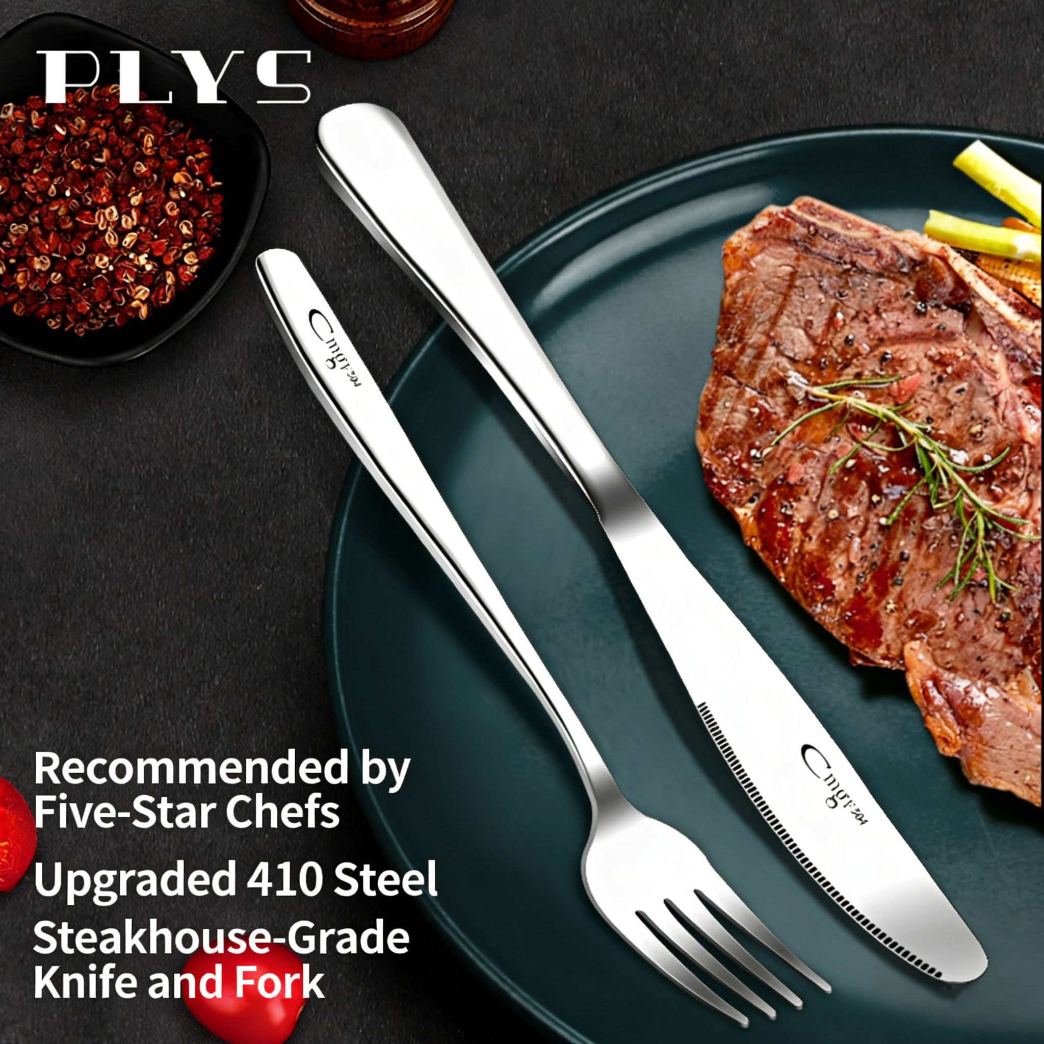 High-End Stainless Steel Trave - Camping Cooking Knife Set 评论和价格
