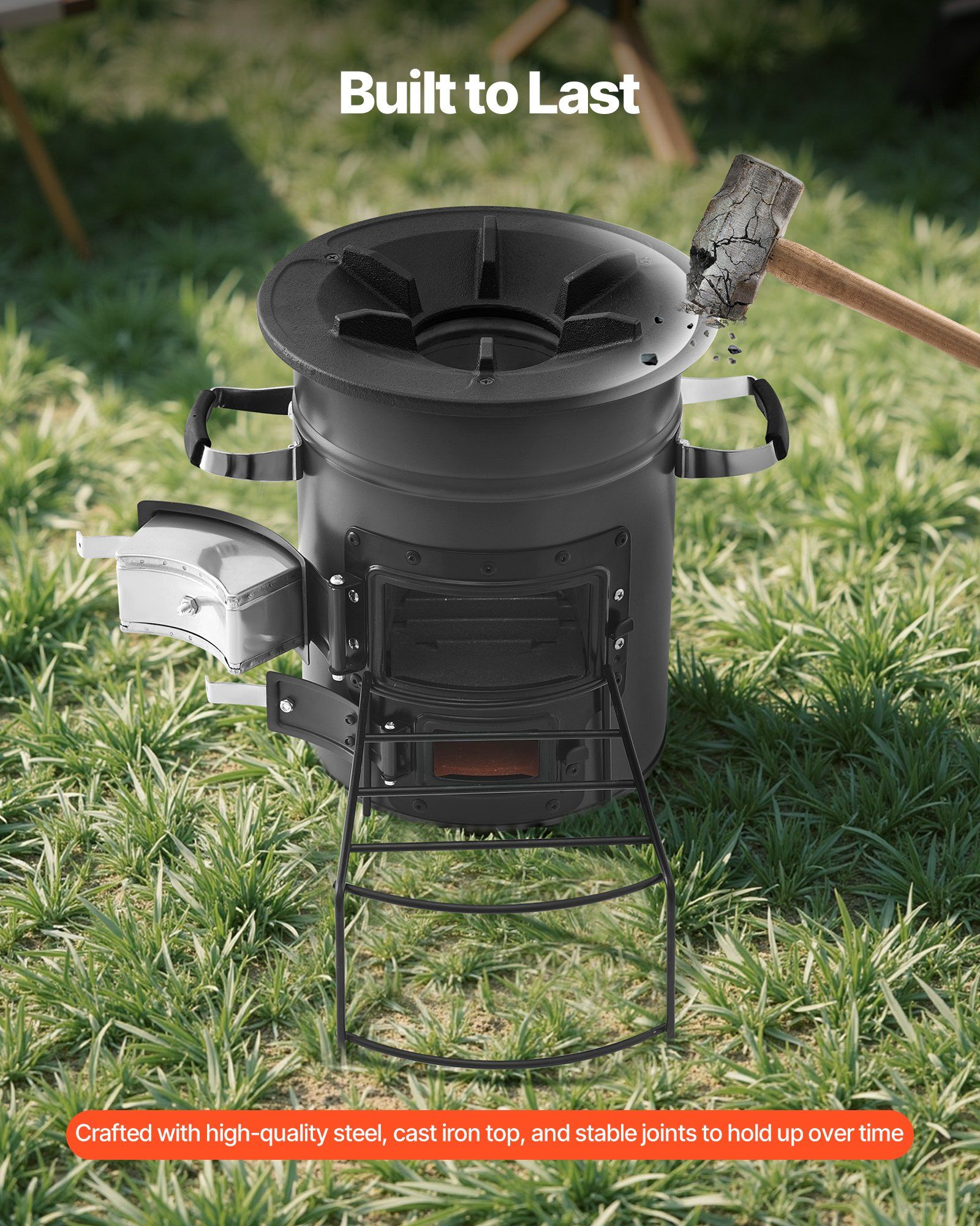 Outdoor Portable Rocket Stove  - Camping Double Cooking Stove 评论和价格