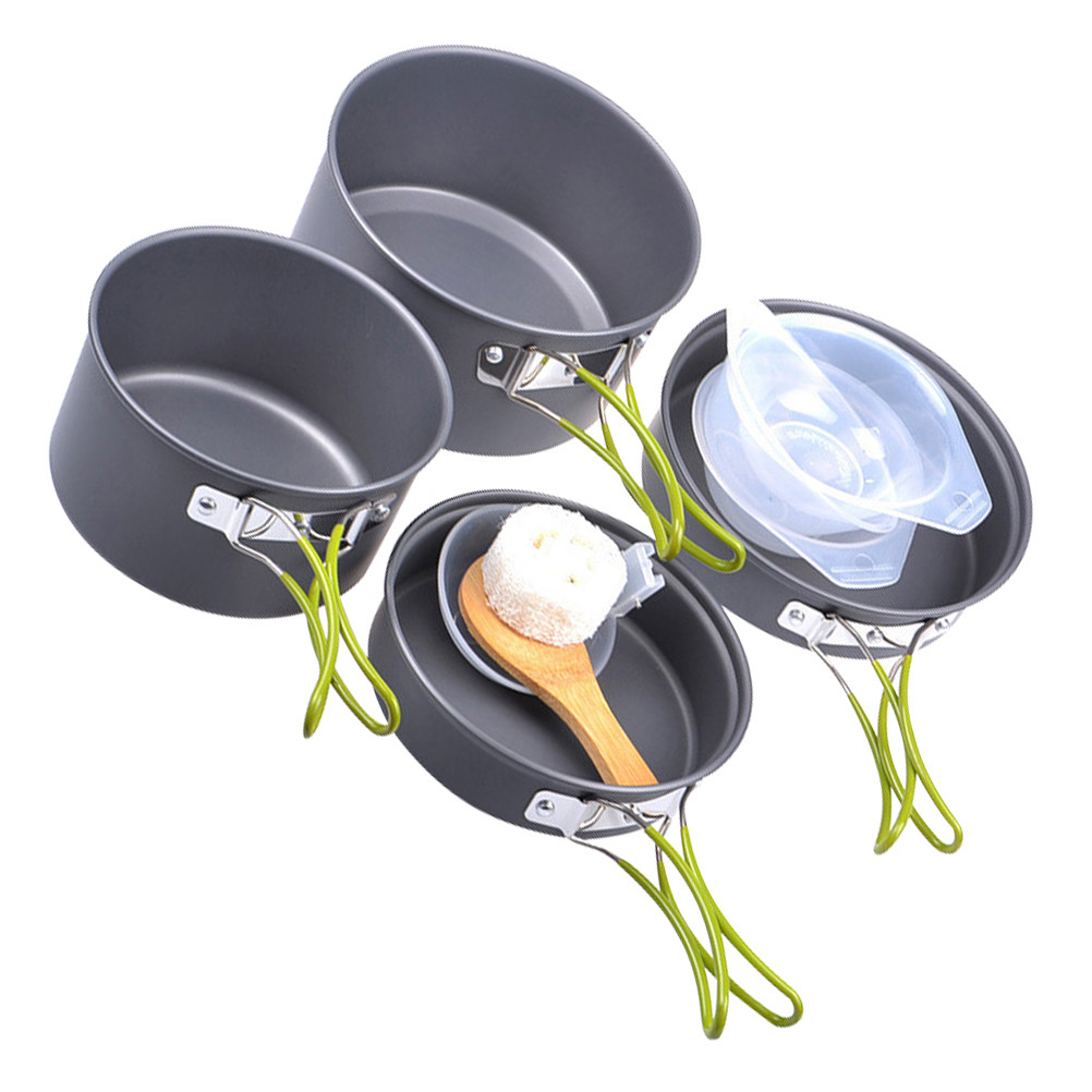 1Set Portable Camping Cookware - Camping Lightweight Cooking Pot 评论和价格