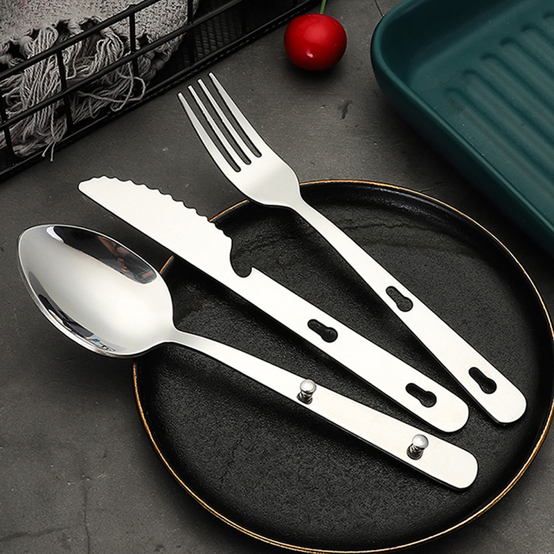 3pcs/set Outdoor Portable Stai - Camping Cooking Knife Set 评论和价格