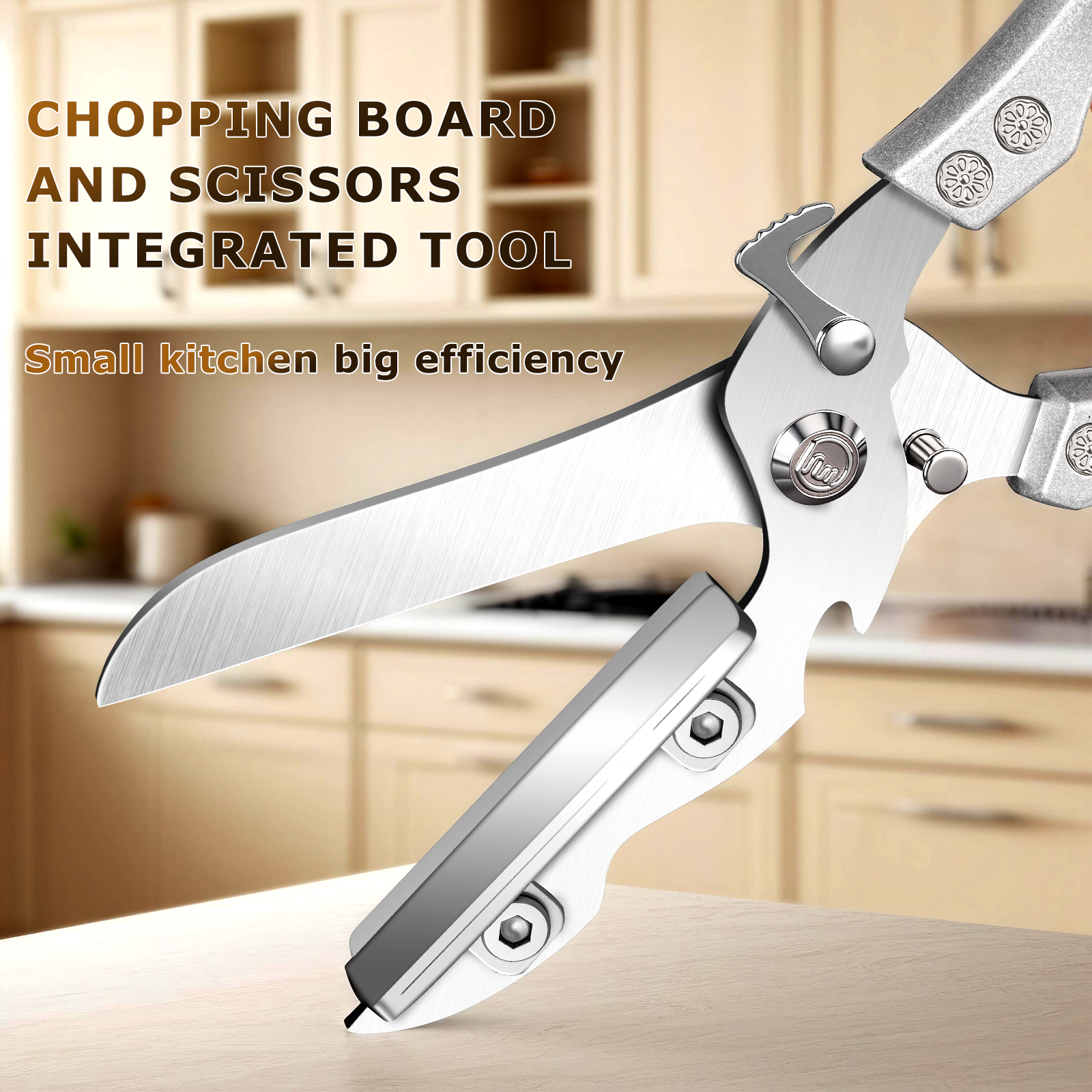 Multifunctional Kitchen Scisso - Camping Cooking Knife Set 评论和价格