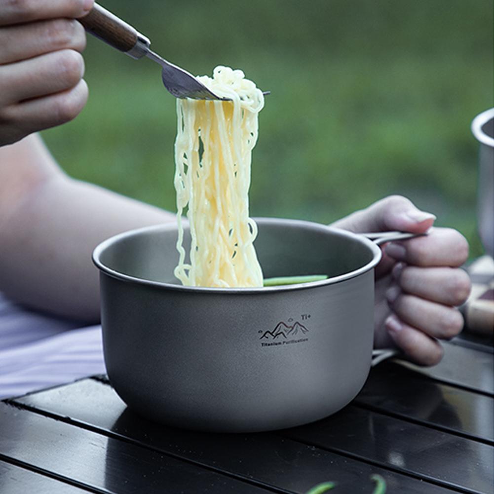 Titanium Hanging Pot Lightweig - Camping Lightweight Cooking Pot 评论和价格