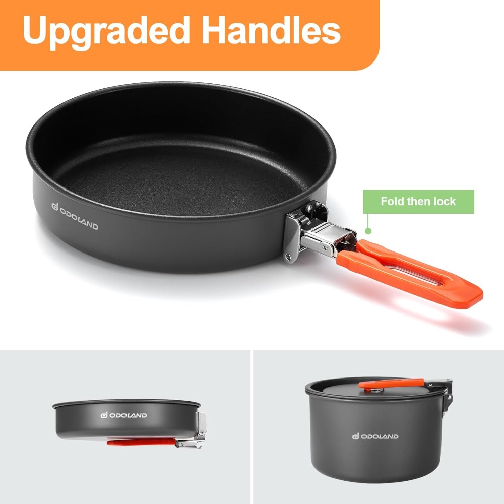 Non-Stick Camping Cookware Mes - Camping Lightweight Cooking Pot 评论和价格