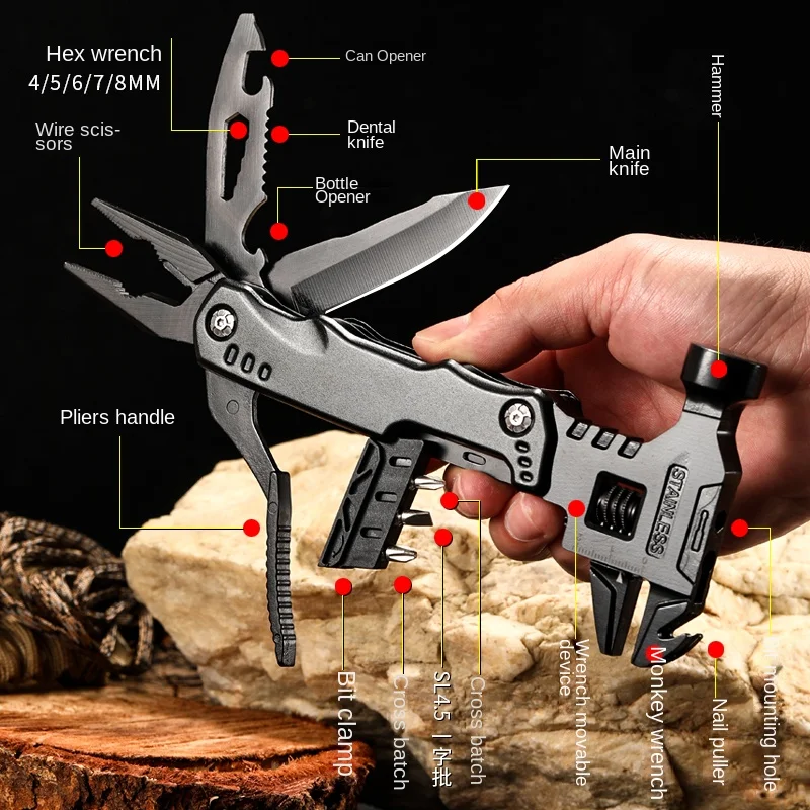Multifunctional Pliers Multito - Camping Cooking Knife Set 评论和价格
