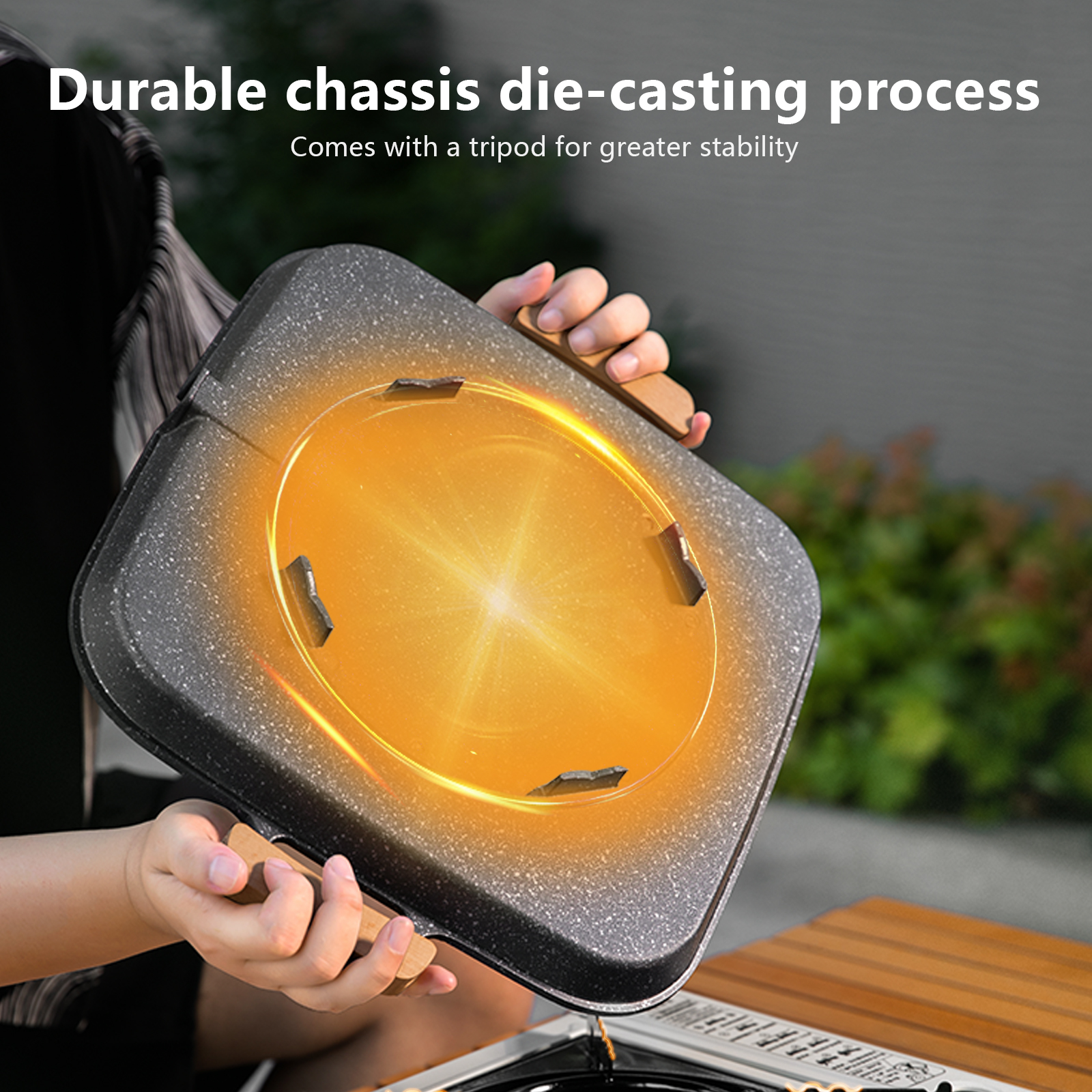 BISINNA Square BBQ Grill Pan N - Camping Cooking Device 评论和价格