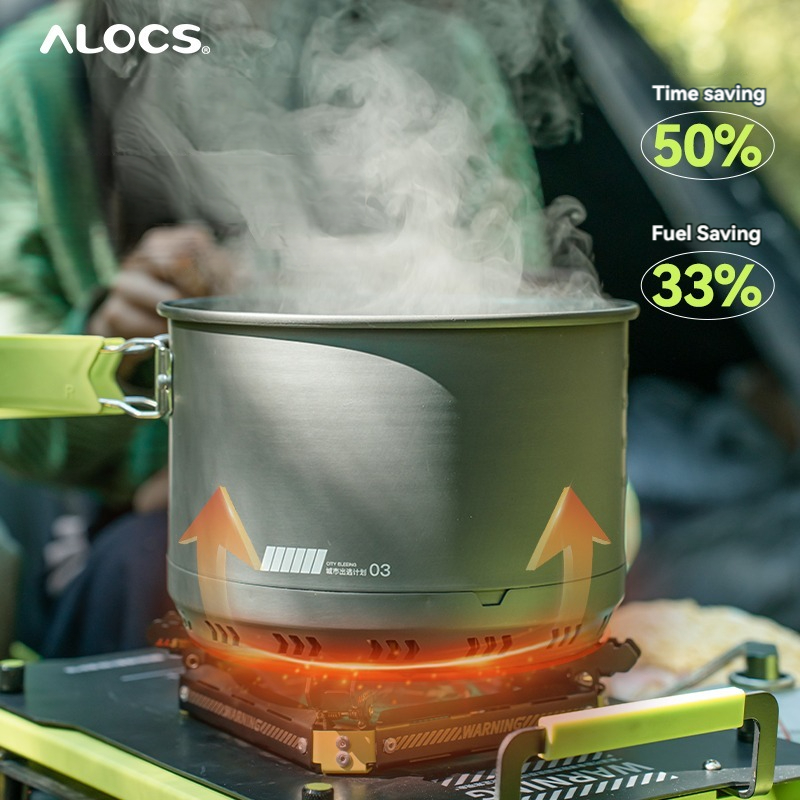 ALOCS Camping Cookware Set, Ou - Camping Cooking Essentials 评论和价格