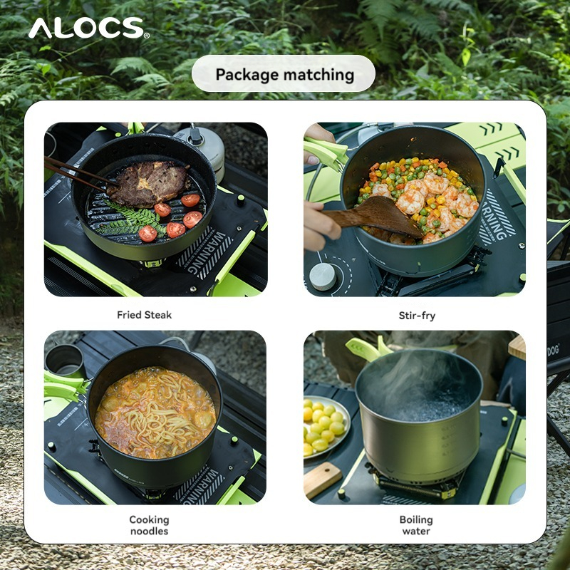 ALOCS Camping Cookware Set, Ou - Camping Cooking Essentials 评论和价格