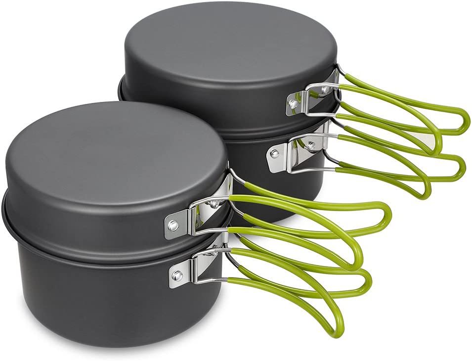 Outdoor cooking pot camping ut - Camping Cooking Set For 4 评论和价格