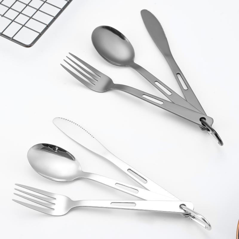 Outdoor Camping Cutlery Set 3P - Camping Cooking Knife Set 评论和价格