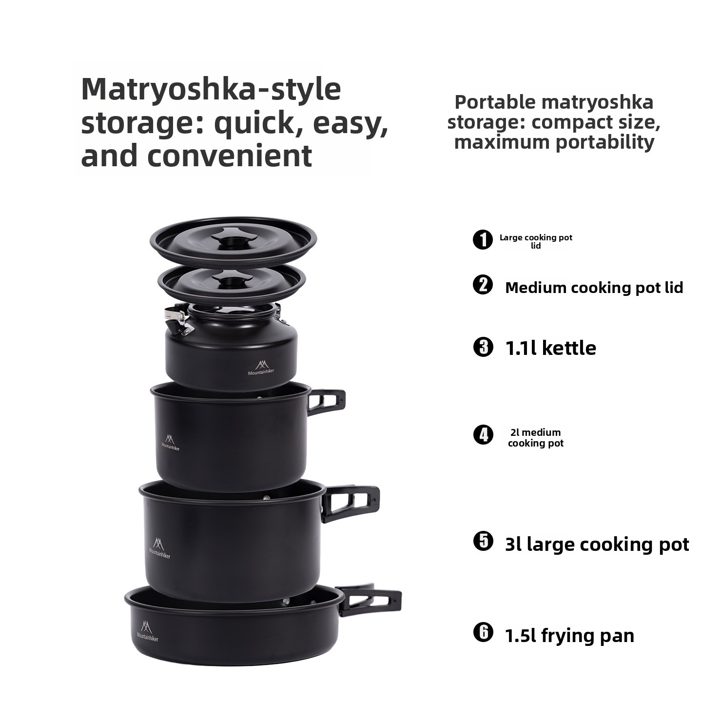 MOUNTAINHIKER Three Four Five- - Camping Cooking Set 2 Person 评论和价格