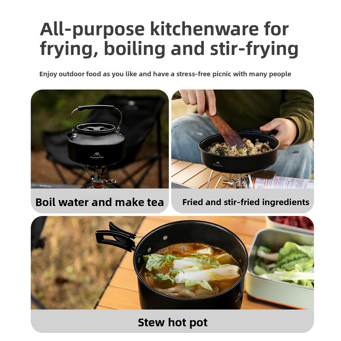MOUNTAINHIKER Three Four Five- - Camping Cooking Set 2 Person 评论和价格